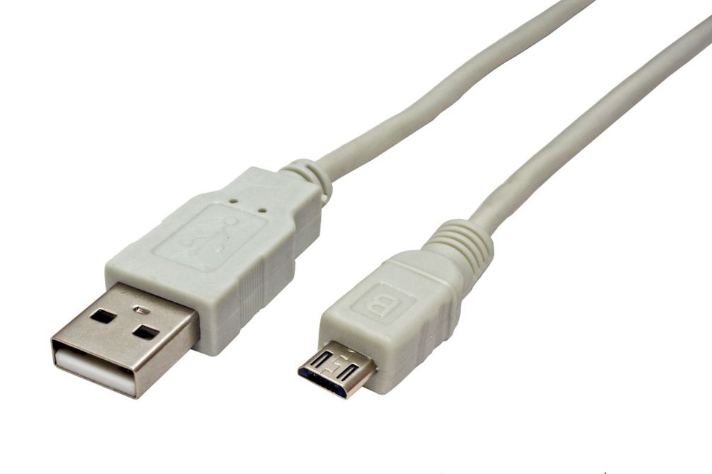SECOMP USB 2.0 kabel, USB A(M) - microUSB B(M), 1,8m